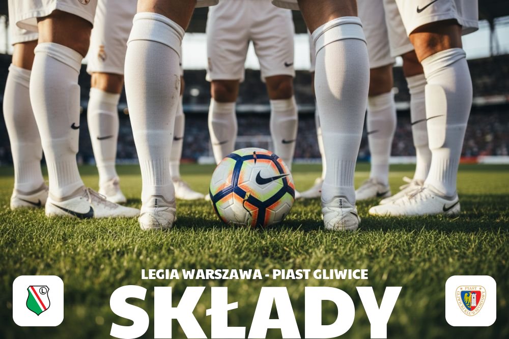 Składy: Legia Warszawa – Piast Gliwice – kto zagra od pierwszej minuty?