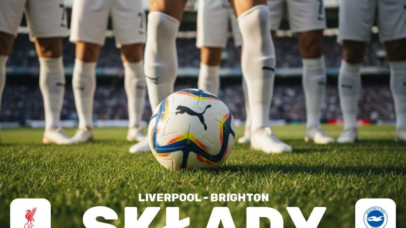 Składy: Liverpool F.C. – Brighton – rotacje w składzie i forma piłkarzy